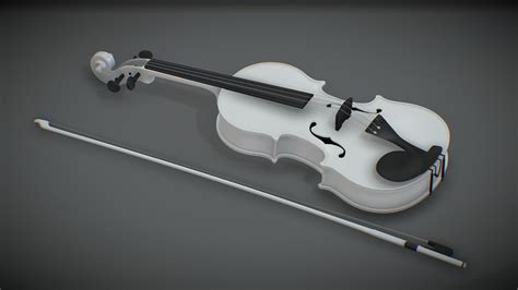 white violin download free 3d model by stayalivedudexxx [83c6458] sketchfab
