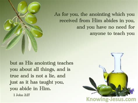 1 John 227 His Anointing Abides In You Sage