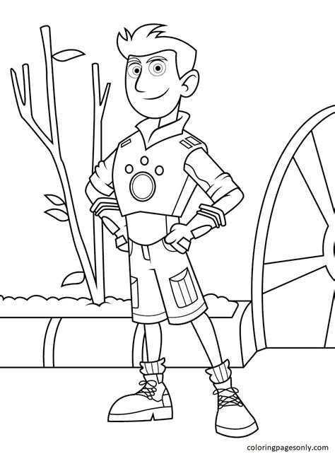 Chris Kratts De Wild Kratts Coloring Pages Wild Kratts Coloring Pages