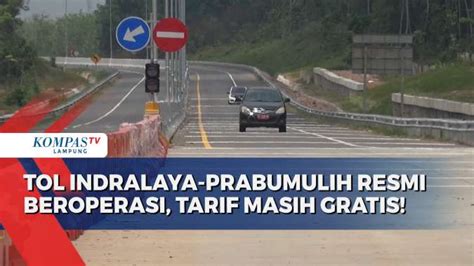 Tol Trans Sumatera Ruas Indralaya Prabumulih Resmi Beroperasi
