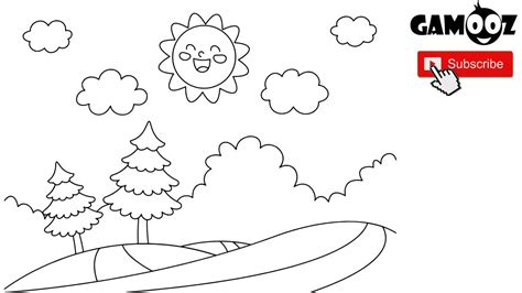 How To Draw Sunny Day Step By Step Easy Guide Tutorial Draw Sketch