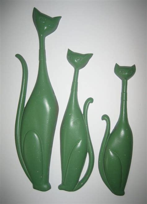 Sexton Mid Century Metal Siamese Cats Lot Of Three By Coutureadore 59