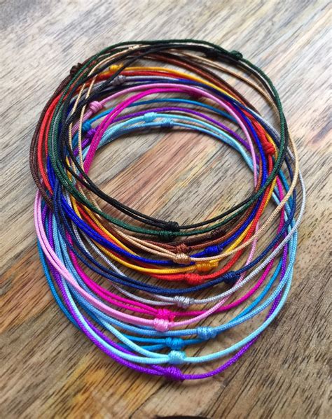 Waterproof Bracelet Nylon String Bracelet Back To School Etsy
