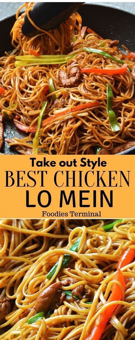 Lb fresh lo mein noodles or 1 lb spaghetti. Take out Style Best chicken LO MEIN | Homemade chinese ...