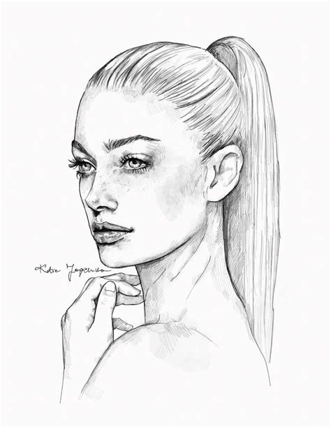 Simple By Katiebloo Pencil Portrait Portrait Drawing Sketches