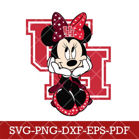 Houston Cougars Mickey NCAA 6 SVG DXF EPS PNG Digital Downlo Inspire
