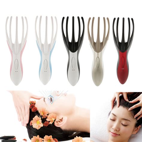 electric scalp head neck octopus massager spa vibrating self massage brush tool ebay