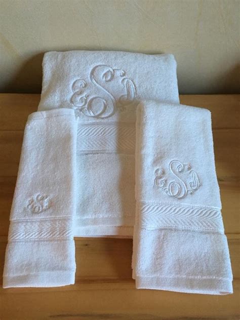 Pin By The Crew Embroidery On Embroidered Bath Towels Monogram Towels