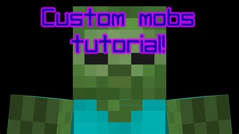 Minecraft How To Make Custom And Geared Mobs Youtube