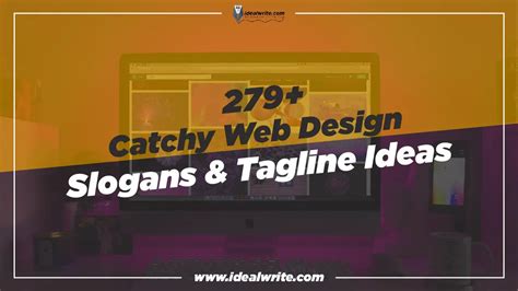 279 Creative Web Design Slogans And Taglines Ideas Idealwrite