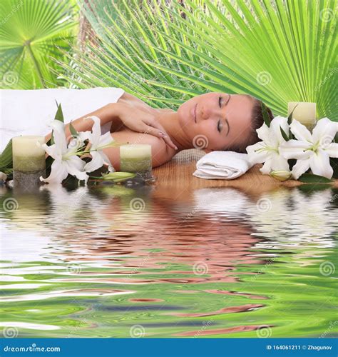 beautiful woman getting spa stock image image of body person 164061211