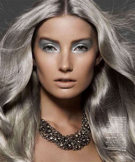 Steel Eyes Silver Hair Creative Hairstyles Grey Hair Color