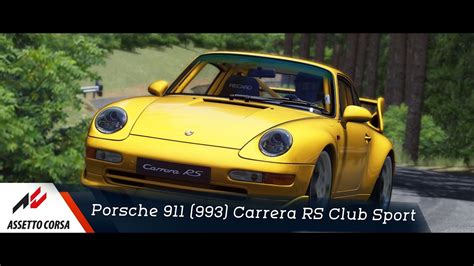 Assetto Corsa Porsche 911 993 Carrera RS Club Sport Gunma Gunsai