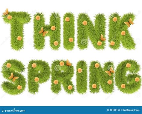 Think Spring Stock Illustration Image Of Fresh Nature 18196153