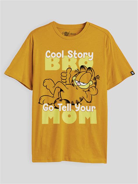 Buy Garfield Cool Story Men Relaxed Fit T Shirt Online