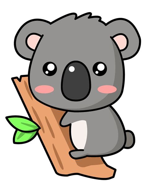 A Cute Koala Cartoon Drawings Of Animals Cute Animals Images Cute