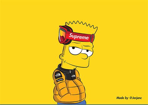 Supreme Of Bart Simpson Supreme Bart Simpson Hd Wallpaper Pxfuel