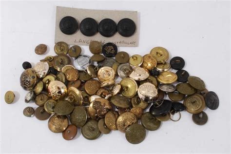 Lot 566 Collection Of British Military Buttons To