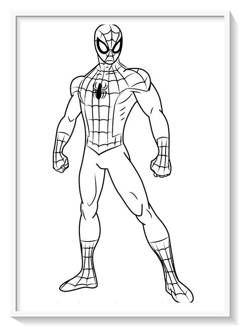 Fichas De Spiderman Para Colorear Hombre Araña Para Pintar Spiderman