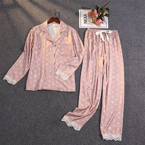 Lisacmvpnel Conjunto De Pijama De Dos Piezas Para Mujer Ropa De Vestir Fina De Satén De Seda