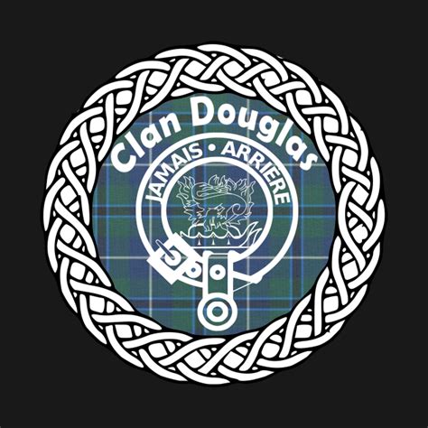 Clan Douglas Surname Last Name Tartan Crest Badge Douglas Crewneck