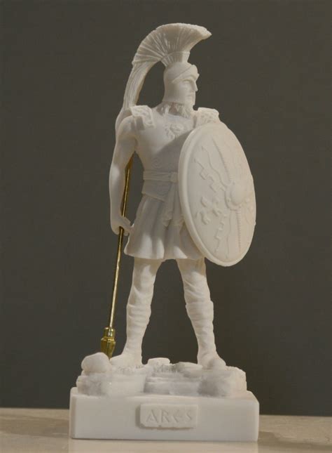 Ares Mars God Of War Alabaster Statue Sculpture Figure Handmade Cm
