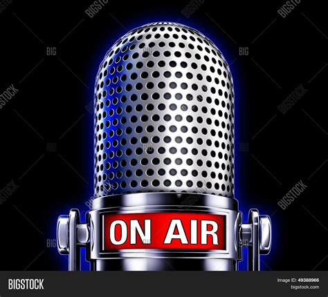 On Air Microphone Image And Photo Free Trial Bigstock