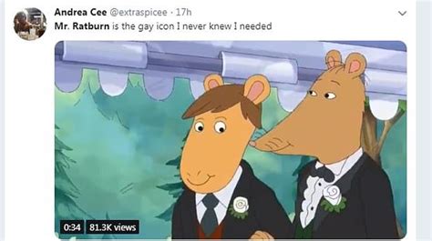 arthur character mr ratburn comes out as gay and gets married daily mail online