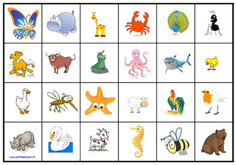Learn vocabulary, terms and more with flashcards, games and other study tools. Tombola degli animali - Carta e colori