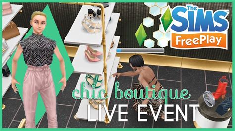 The Sims Freeplay Chic Boutique Live Event Build Your Own Fashion