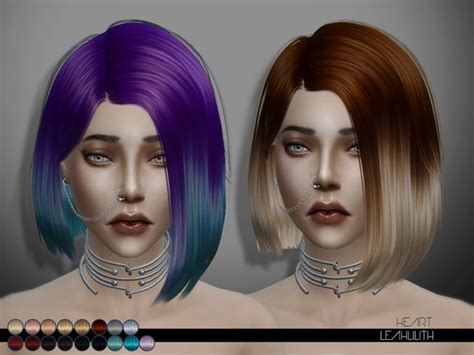 Heart Hair By Leahlilith At Tsr Sims 4 Updates