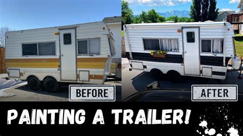 Painting A Camper Trailer Episode 7 Trailer Remodel Youtube