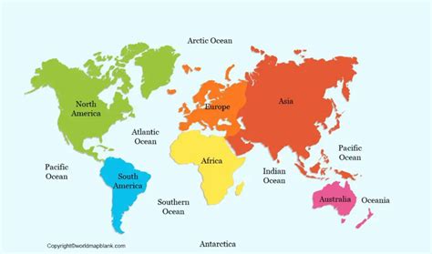 Labeled Map Of The World Map Of The World Labeled Free The Best