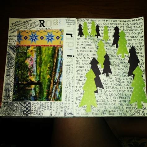 Road Trip Art Journal Page Road Trip Art Favorite Snack Art