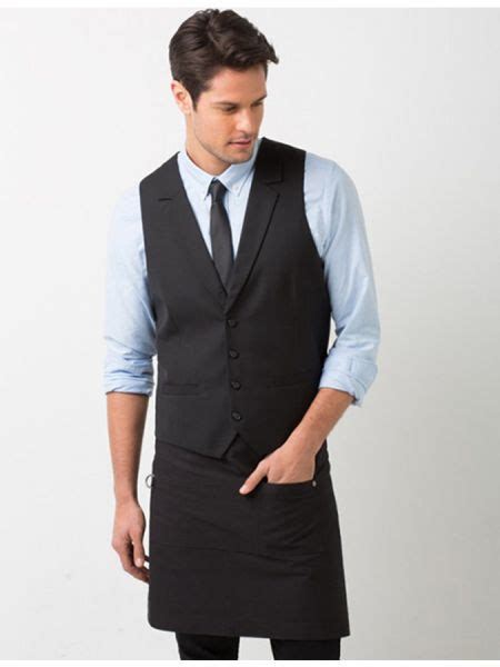 Customize Waiter Vest Cstm Fb02 Series Collar Vest Unisex Yos