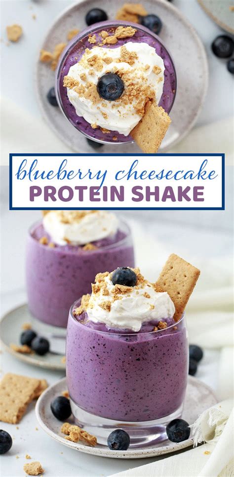 blueberry cheesecake protein shake peanut butter and fitness recipe vanilla protein shake