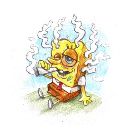 Spongebob Squarepants Smoking Weed