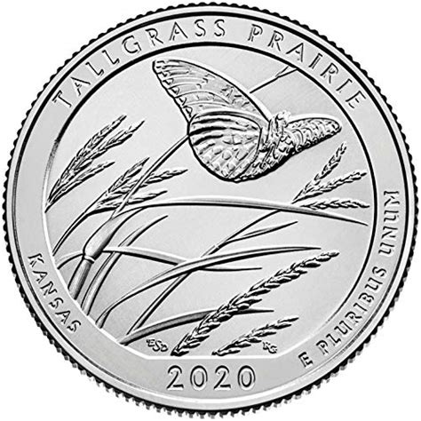 2020 W Tallgrass Prairie National Preserve Ks Quarter Single Coin