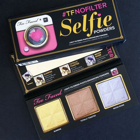 Too Faced Selfie Powders Weightless Finishing Powders That Brighten Bronze And Illuminate The