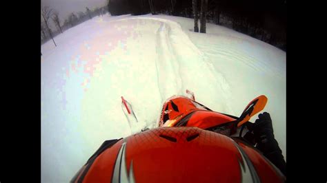Snowmobile In Deep Snow Youtube