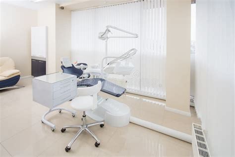 Dental Clinic Interior With Modern Dentistry Equipment Stock Photo