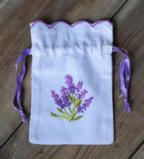 Lavender Sachet Bag Scalloped Edge - 6 x 4.5 - set of 4 ...