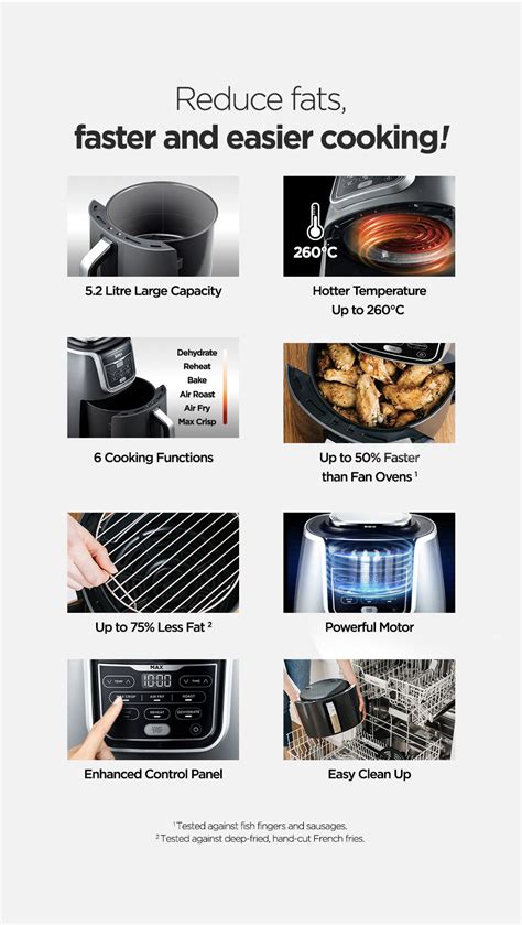 There are also multicookers available in the range. Ninja AF160 Foodi Deluxe Air Fryer | Harvey Norman Singapore
