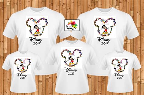 Kit 5 Camisetas Disney Elo7 Produtos Especiais