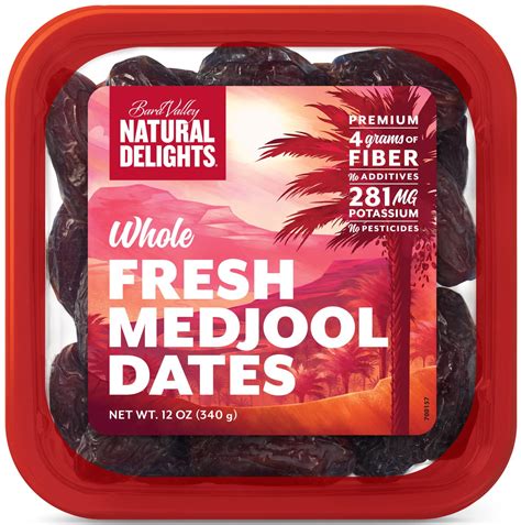 Bard Valley Natural Delights Whole Fresh Medjool Dates 12 oz - Walmart ...