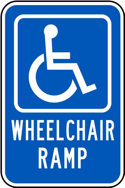 Public Safety Staff Equipment Caution Wheelchair Access Ramp Health And