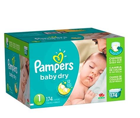 Pampers Baby Dry Size 1 174 Count Pampers Newborn Diapers Pampers