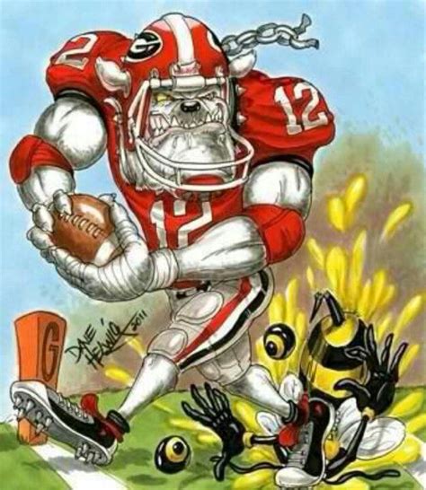Dawgs Vs Tech Uga Bulldogs Georgia Bulldogs Football Bulldog Mascot