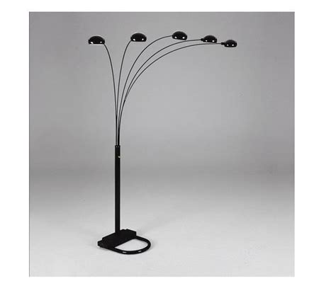H black full spectrum led floor lamp with accessory hangers and reading magnifier. Black arc floor lamp - reasons to buy | Warisan Lighting
