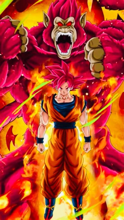 Son Goku Super Saiyan God Full Power Oozaru In 2021 Dragon Ball
